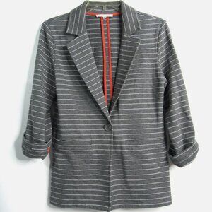 41 Hawthorn gray & white lightweight blazer, Size M, NWT